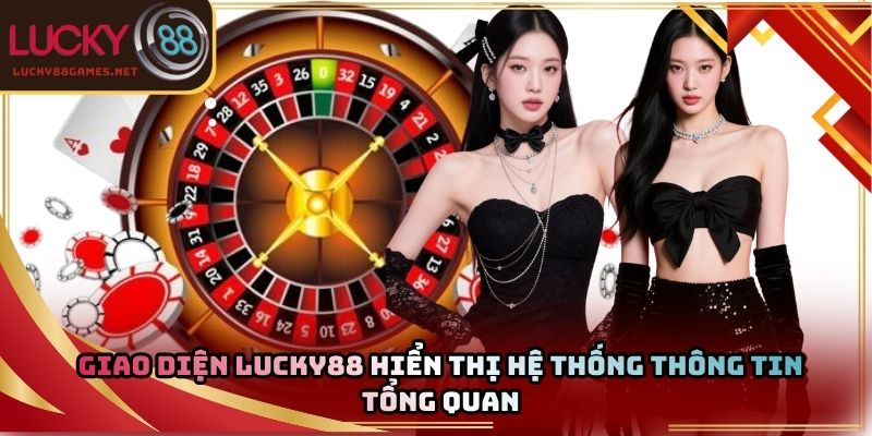 Giao diện Lucky88 hiển thị hệ thống thông tin tổng quan