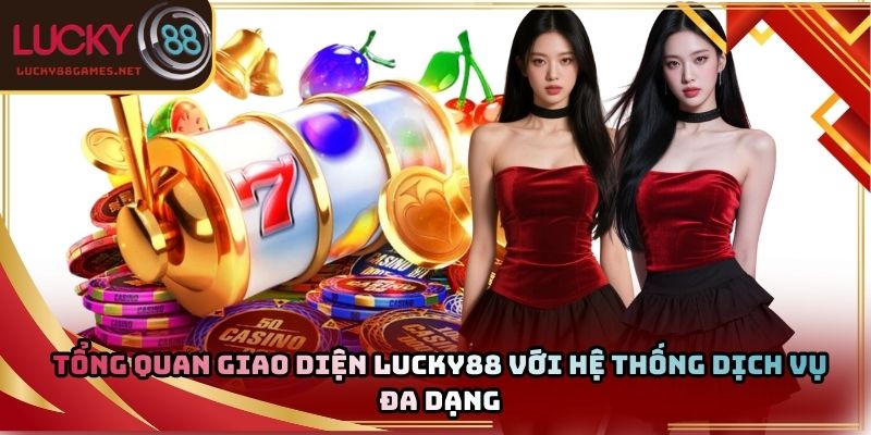 Tổng quan giao diện Lucky88 với hệ thống dịch vụ đa dạng