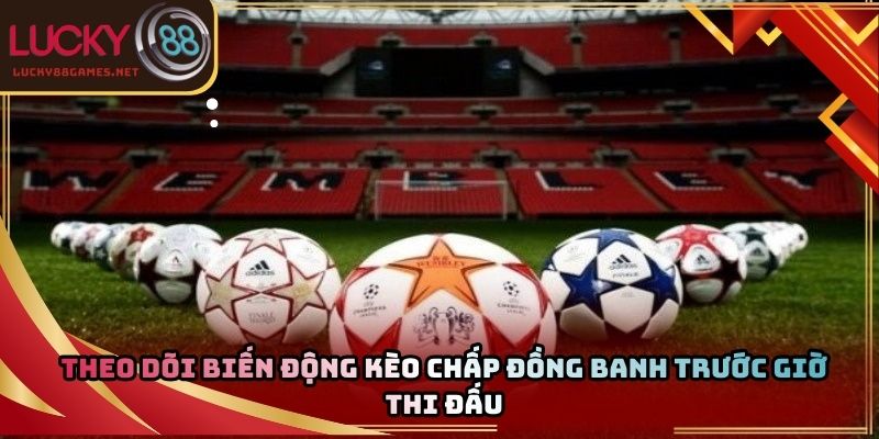 Theo dõi biến động kèo chấp đồng banh trước giờ thi đấu