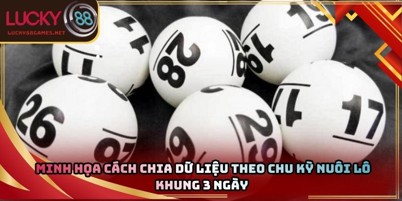 Minh họa cách chia dữ liệu theo chu kỳ nuôi lô khung 3 ngày
